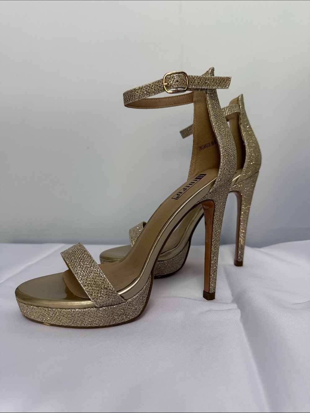 Gold Heels Size 8